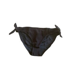 & Other Stories‎ Black Seersucker Side Tie Bikini Bottoms NEW US 12 Euro Summer